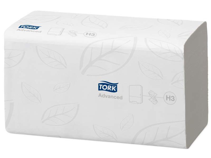 Tork H3 Advanced Flushable Singlefold Hand Towel White 250 Sheets per Pack 290190 Carton of 15