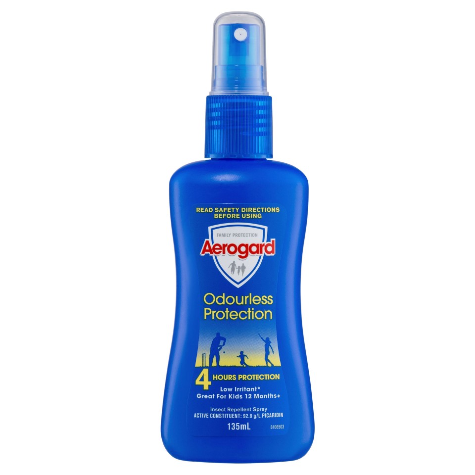 Aerogard Insect Repellant Odourless 135ml Pump