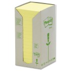 Post-it Recycled Notes 654-RTY 76x76mm Yellow Tower Pack 16 image
