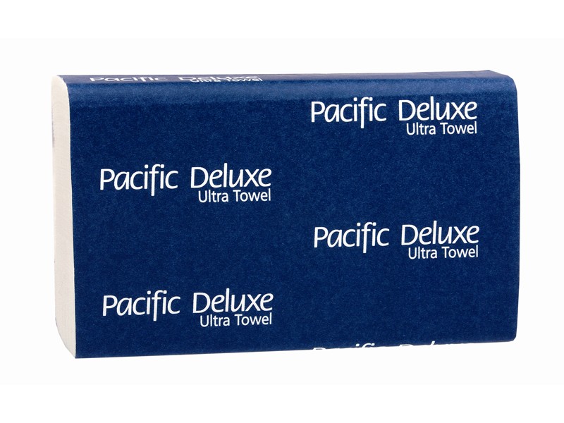 Pacific Deluxe Ultra Hand Towel White 150 Sheets per Pack UD200C Carton of 20