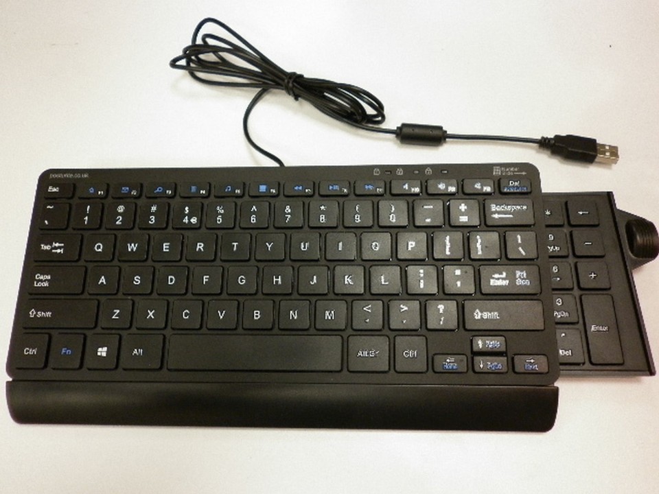 Posturite Number Slide Compact Keyboard Wired