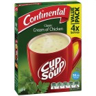 Continental Cup-A-Soup Cream of Chicken 75g Pack 4 image