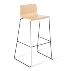 Eden Cruise Natural Beech Sled Bar Stool image