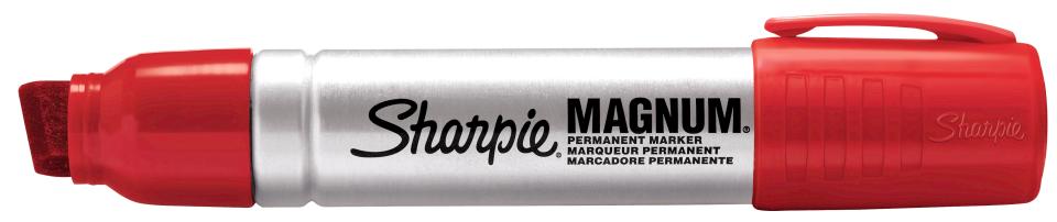 Sharpie Magnum Permanent Marker Chisel Tip 7-15mm Red