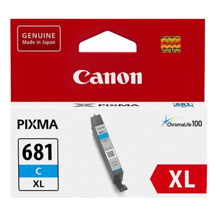 Canon Cli681xlc Cyan High Yield Ink Cartridge