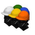 Hard Hat Orange With Chin Strap And 6 Point Harness image