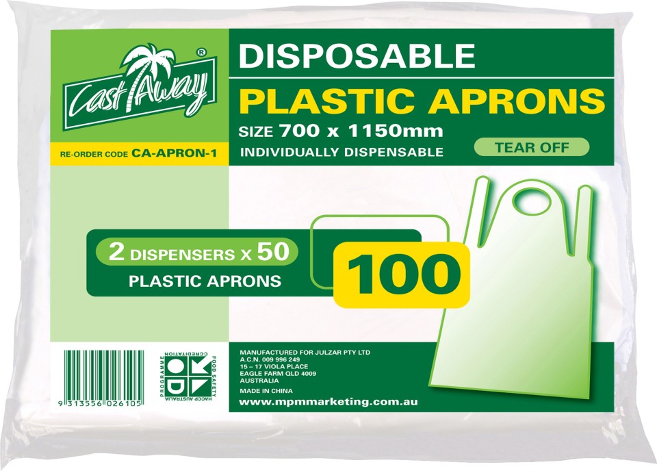 Prime Source Apron Disposable White 1150mm Ct1000