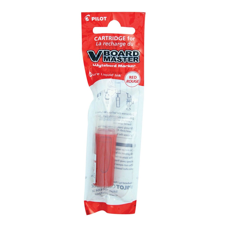 Pilot V Whiteboard Marker Ink Refill Red