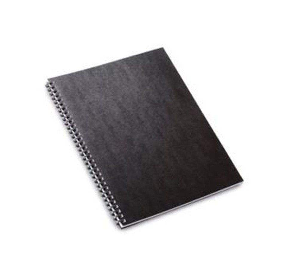 Leathergrain Binding Covers A4 300gsm Black Pack 100