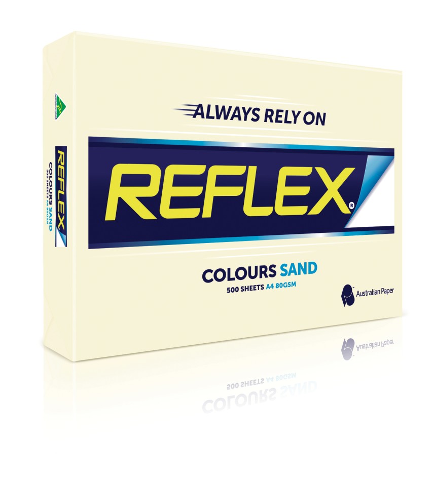 Reflex Colours Tinted Copy Paper A5 80gsm Sand Ream 500