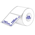 Avery Thermal Labels 937601 101x150mm White Roll 500 image