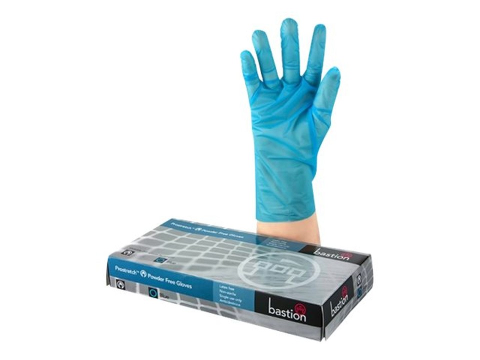 Bastion Prostretch Glove Blue Powder Free Small Box 200