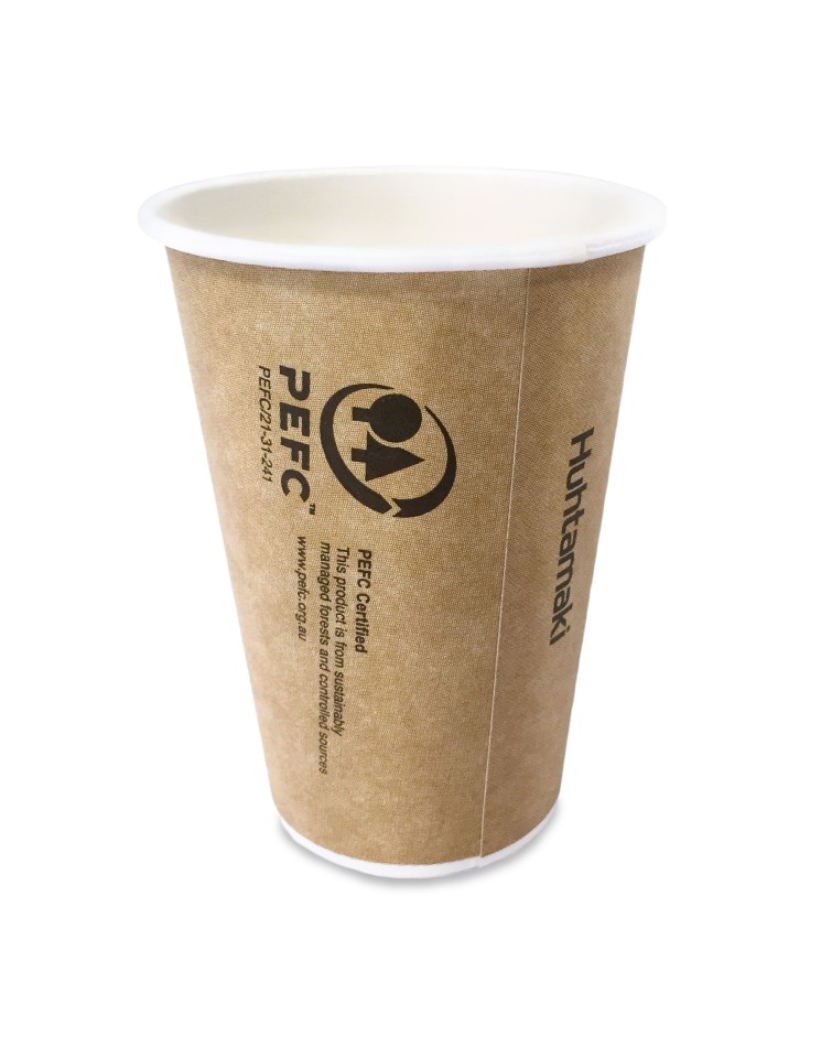 Huhtamaki Paper Vending Kraft Cup 245ml Carton 1000