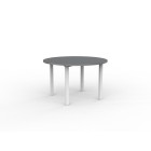 Knight Cubit Round Meeting Table 1200 Dia White Frame image