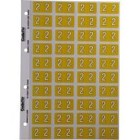 Codafile Lateral File Labels Numeric 2 25mm Pack 1 Sheet image