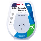 Jackson Slim Outbound 1x Usb-a And 1x Usb-c Travel Adaptor Use In Us Can image