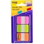 Post-it Tabs 686-PGOT 25x38mm Bright Colours Pack 3 33 Tabs image