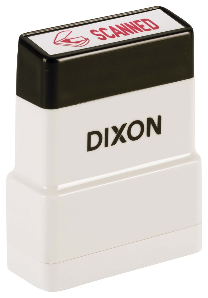 Dixon Self-Inking Stamp 005 Scanned Red