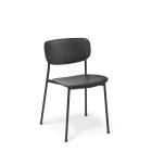 Eden Quiz Stacker Chair Polypropylene Seat And Back Steel 4-leg Black image