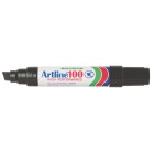 Artline 100 Permanent Marker Broad Chisel Tip 7.5-12.0mm Black image