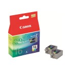 Canon PIXMA Ink Cartridge BCI-16 Colour 2Pack image