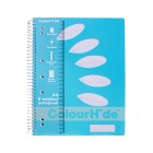 Colourhide Spiral Notebook 5 Subject A4 250 Pages Sky Blue image