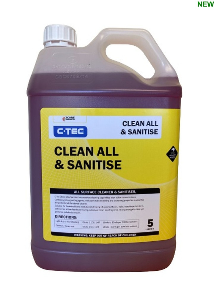 C-TEC Clean All & Sanitise Floor Cleaner 5 Litre