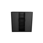 Proceed Tambour 4 Tier Cabinet 1200Wx1200Hmm Black image