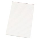 Quill Topless Writing Pad Ruled 8x5 Inch 50 Leaf White image