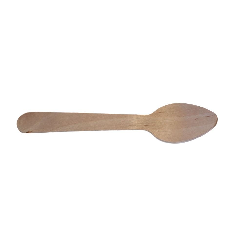 Huhtamaki Teaspoon Wooden 100mm Pack 100