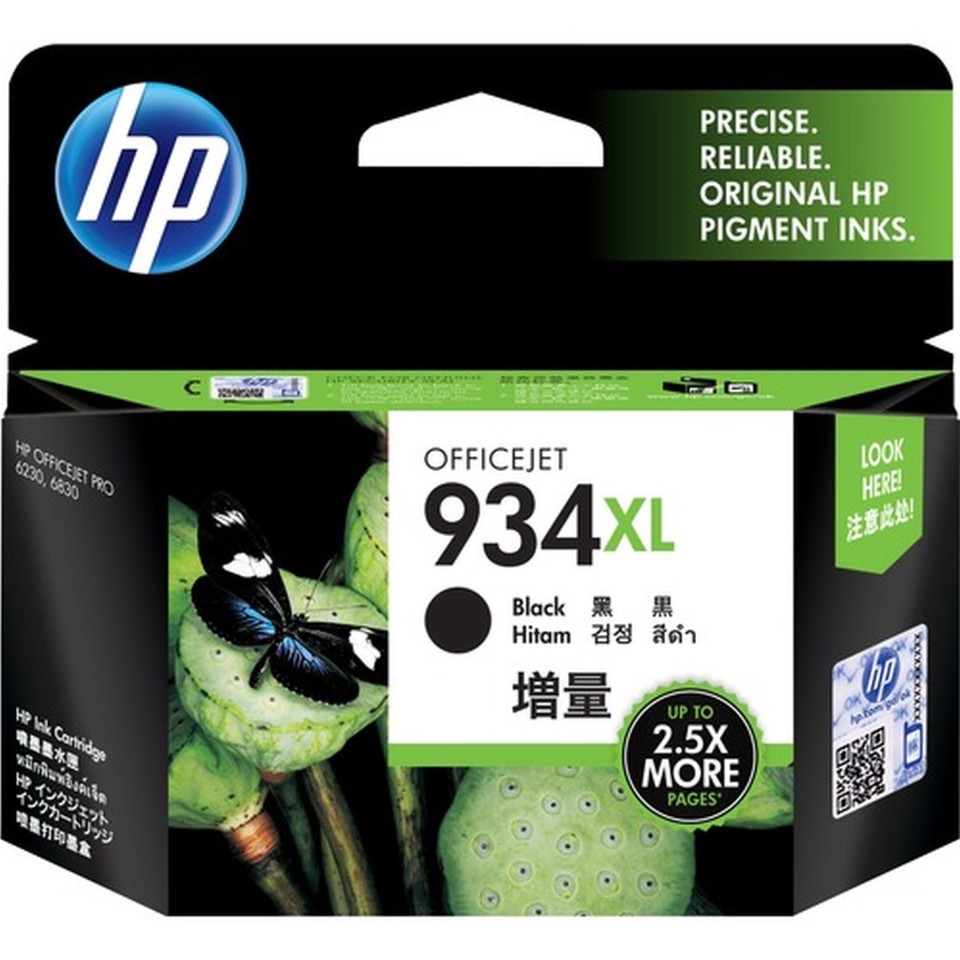 HP 934xl Original Ink Cartridge - Black - Inkjet - 1000 Pages