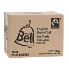 Bell Tea Fair Trade Tea Bags English Breakfast Tagless Box 500 image