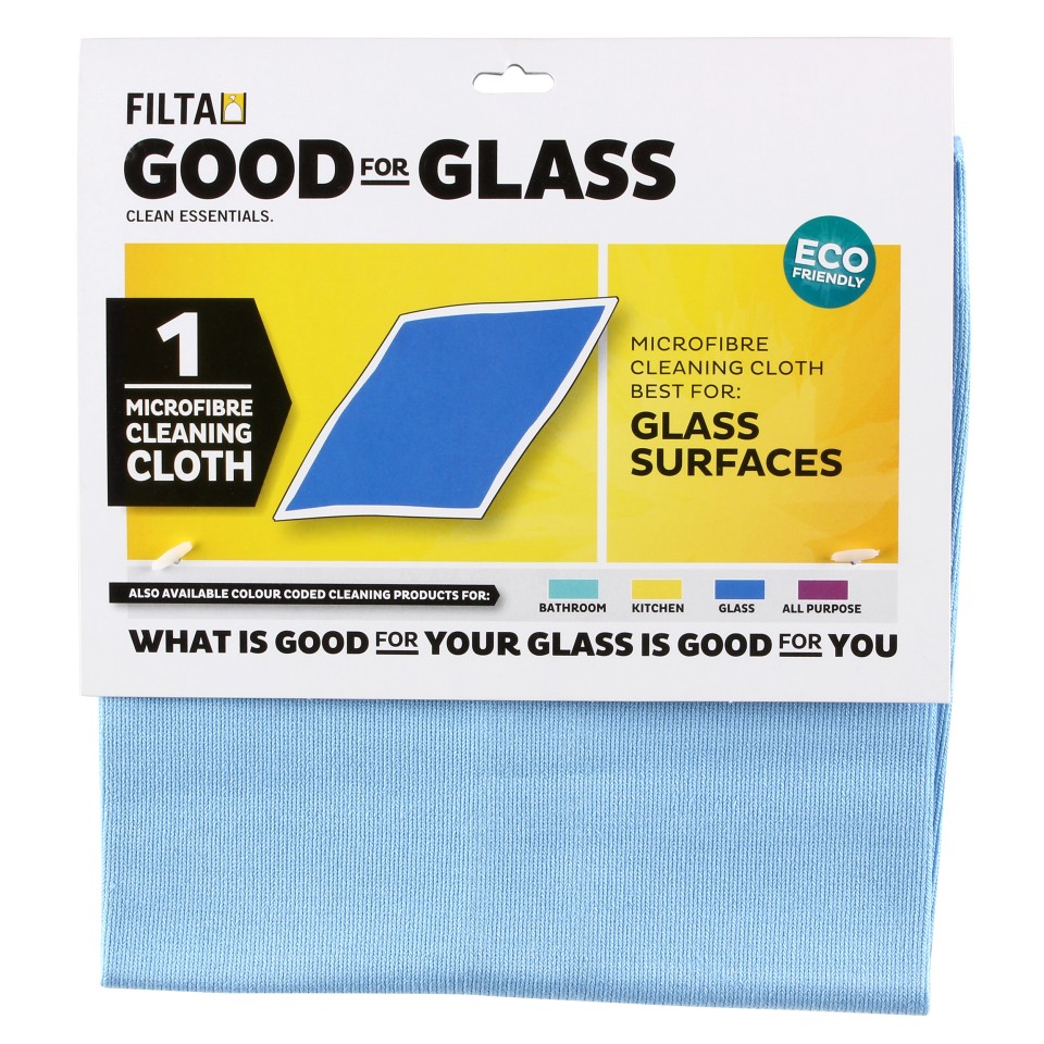 Filta Blue Microfibre Glass Cleaning Cloth