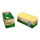 Post-it Self-Adhesive Notes 654R-24CP-CY Greener Cabinet Pack 76x76mm Yellow Pack 24