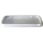 Huhtamaki ATR10 Hospital Soup Lid Rectangle Plastic 10mm Carton 3000 image