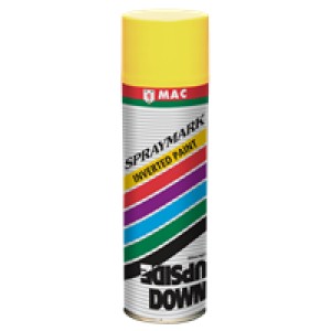 Mac Spraymark Upsidedown Paint Yellow 500ml