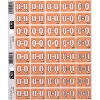 Filecorp C-Ezi Lateral File Labels Alpha Letter Q 24mm Sheet 40 image