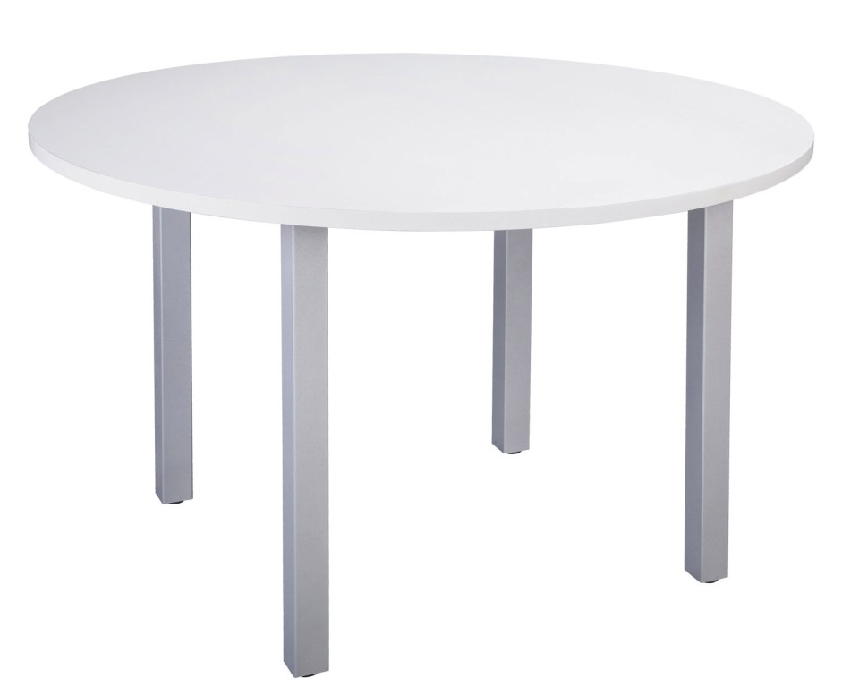 Cubit Meeting Table 1200mm Diameter White