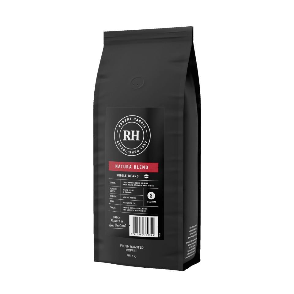 Robert Harris Natura Blend Medium Dark Roast Coffee Beans 1kg