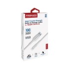 Promate 2m Usb-a To Lightning Connector Super Flexible Cable White image