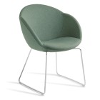 Eden Amelia Chrome Sled Chair image