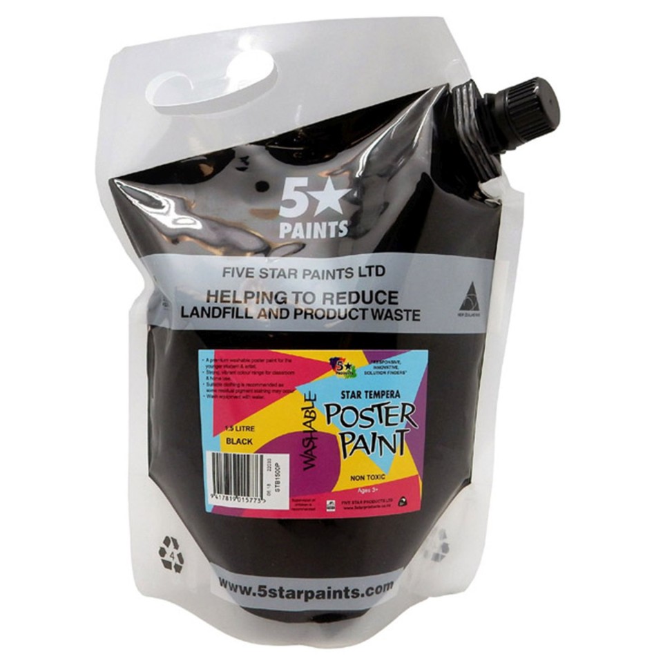 5 Star Tempera Paint 1.5 Litre