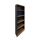 Delta Bookcase 900Wx1800Hmm Beech / Charcoal  image