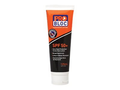 ProBloc SPF 50+ Sunscreen 125ml Squeeze Bottle