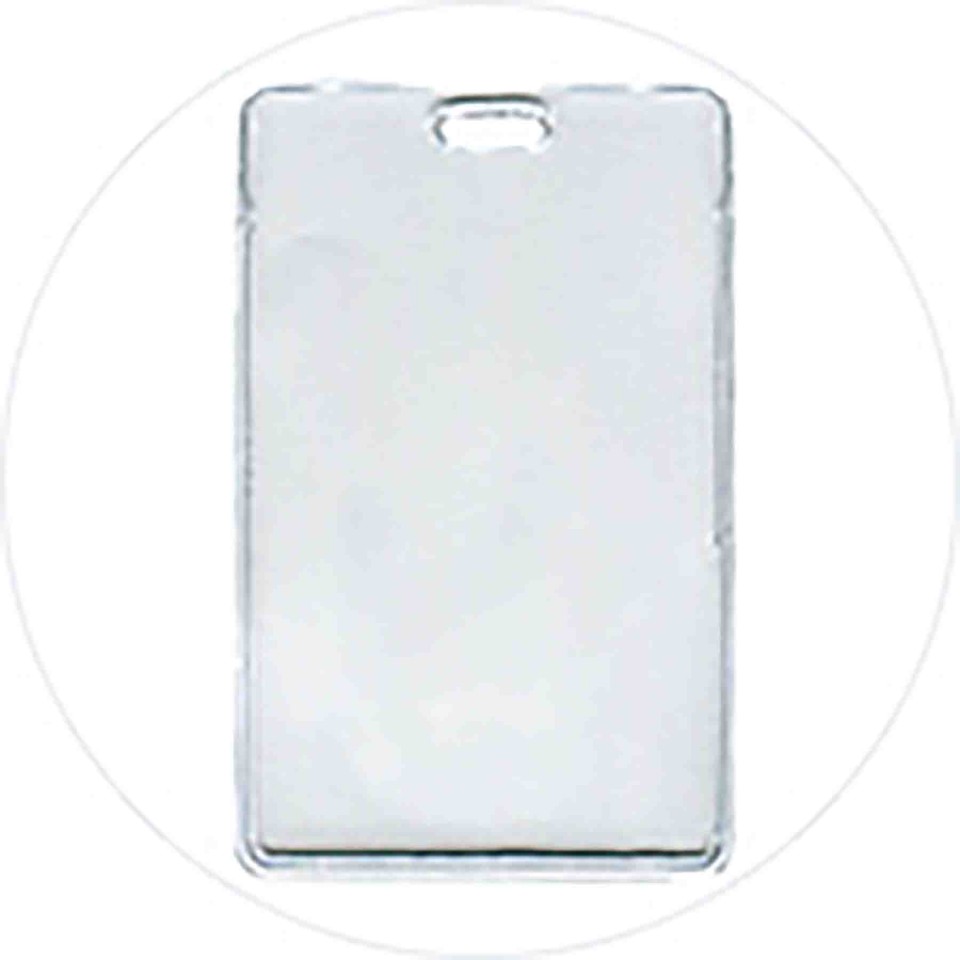 ID Card Pouch Portrait 65x95mm Clear
