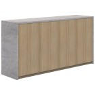 Accent Block Credenza Classic Oak / Cured Concrete image