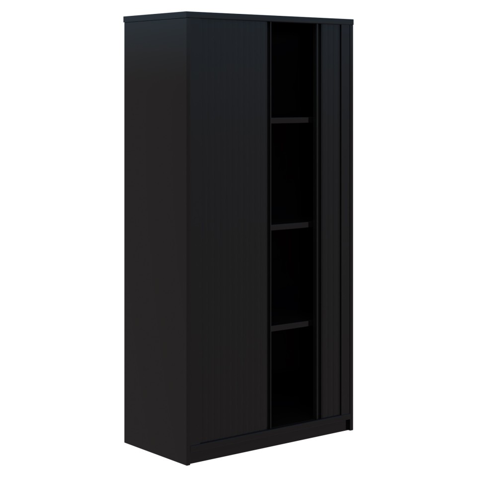 Rapid Tambour Storage Unit  1800h X 900l Black