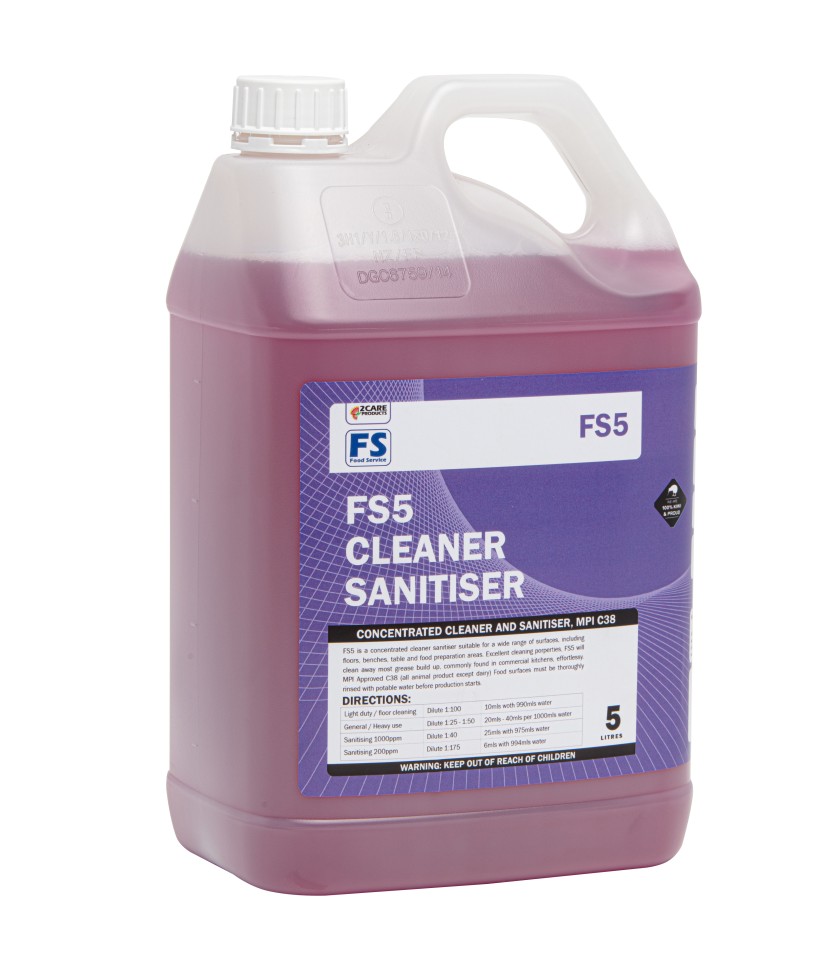 FS5 Sanitiser Cleaner MPI Approved 5 Litres