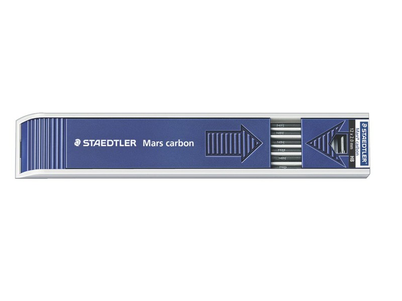 Staedtler Mars Carbon Lumograph Lead Refills HB 2.0mm Tube 12