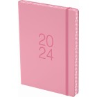 Collins 2024 Coloured Edge Diary A5 Day To Page Pink image